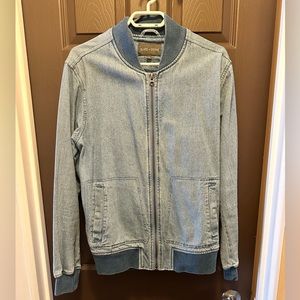 Denim bomber jacket